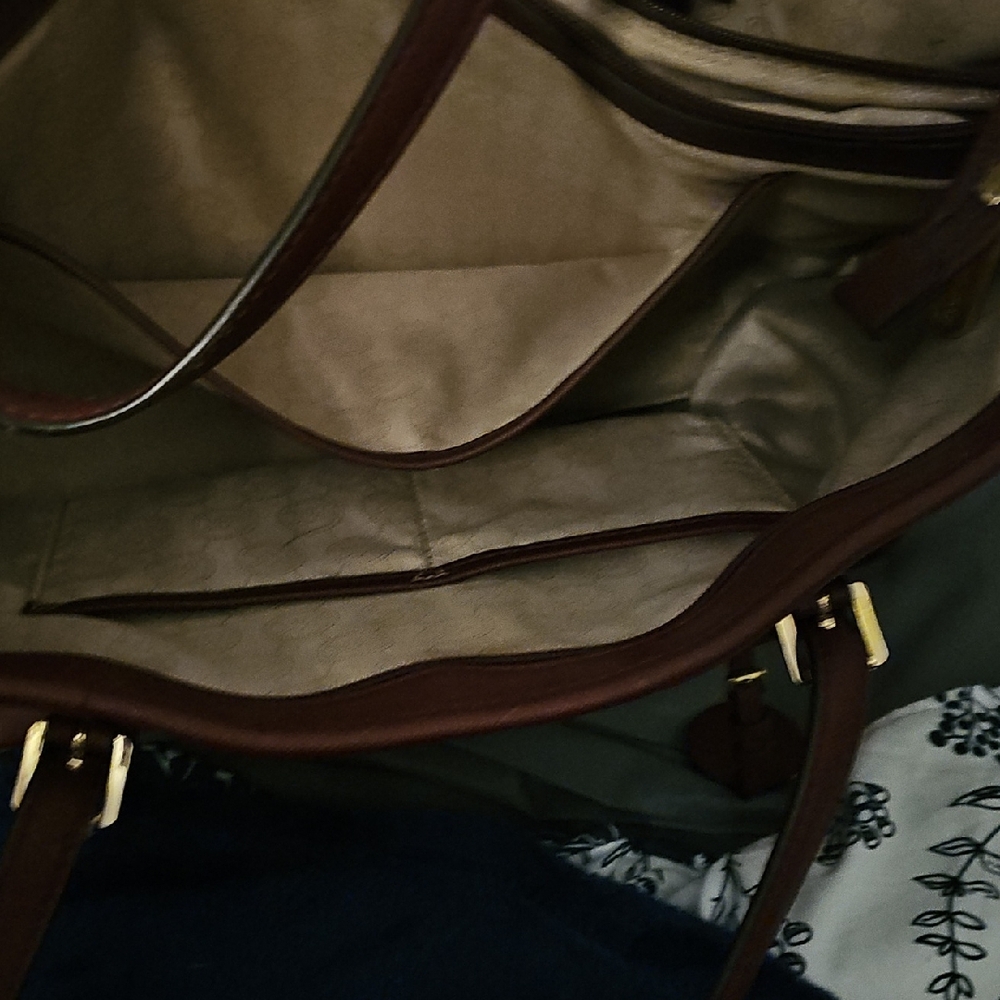 Michael Kors Deep Red Tote Bag - Picture 6 of 9